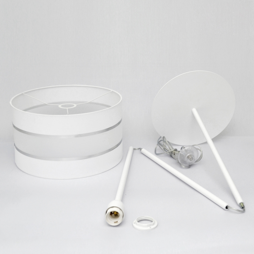 LED podna lampa HELEN 1xE27/15W/230V bela