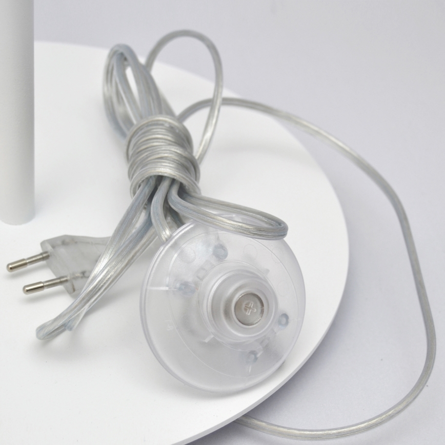 LED podna lampa HELEN 1xE27/15W/230V bela