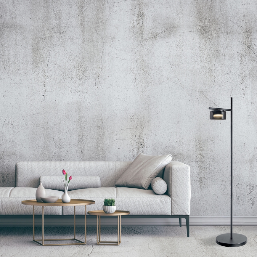 LED podna lampa OFELIA 1xGX53/6W/230V crna/dimljena