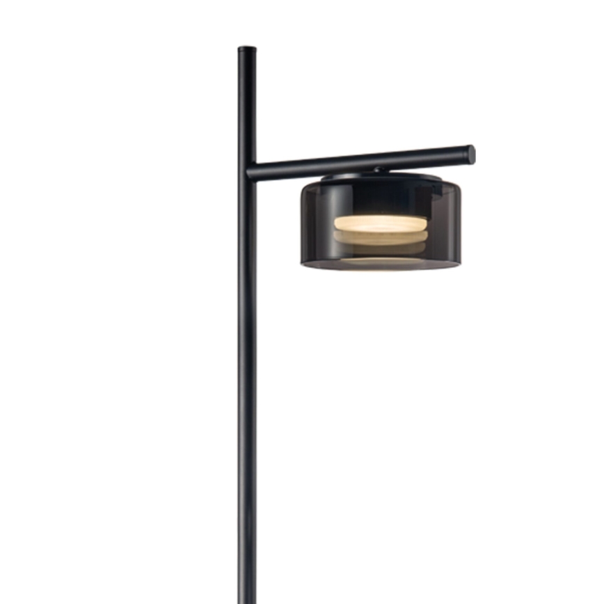 LED podna lampa OFELIA 1xGX53/6W/230V crna/dimljena