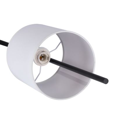 LED Podna lampa TOKYO 1xE27/40W/230V + LED/3W crna/bela