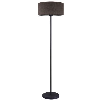 LED podna lampa TUNJA 1xE27/20W/230V prečnik 38 cm crna/smeđa