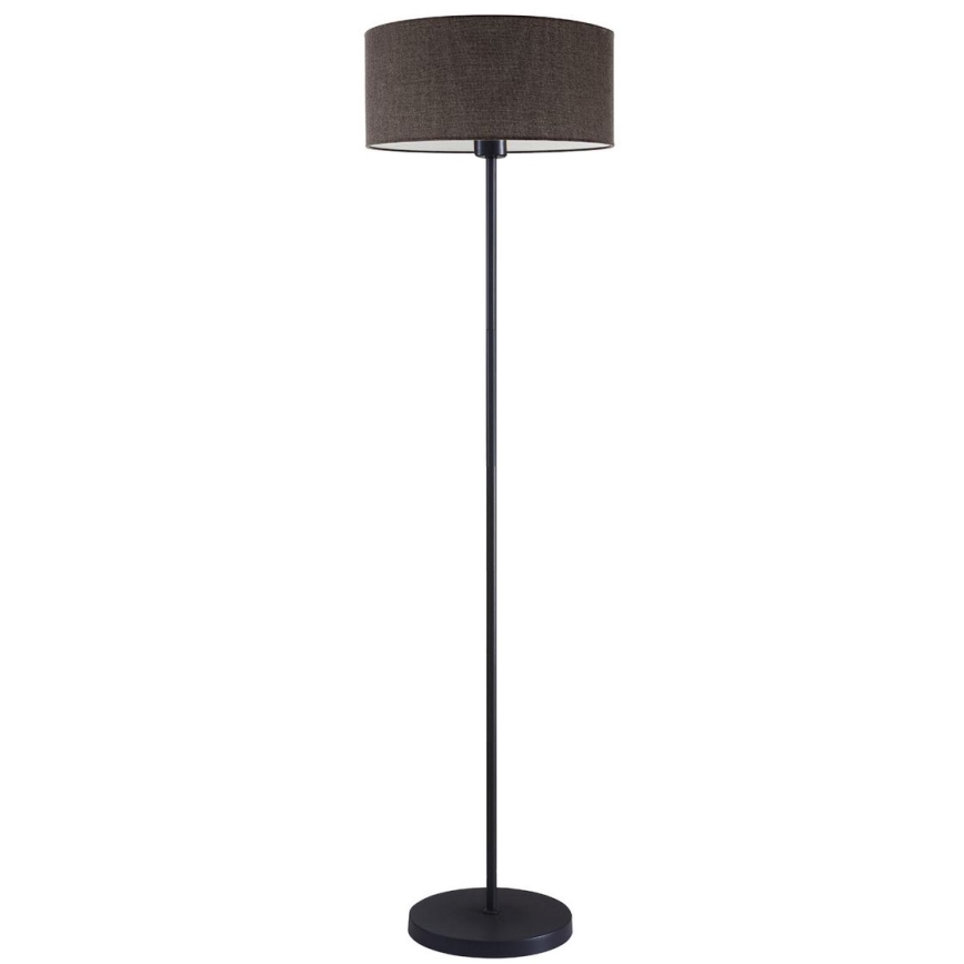 LED podna lampa TUNJA 1xE27/20W/230V prečnik 38 cm crna/smeđa