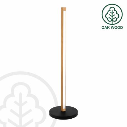 LED Podna lampa VERDE LED/18W/230V 3000K hrast/crna