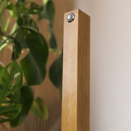 LED Podna lampa VERDE LED/18W/230V 3000K hrast/crna