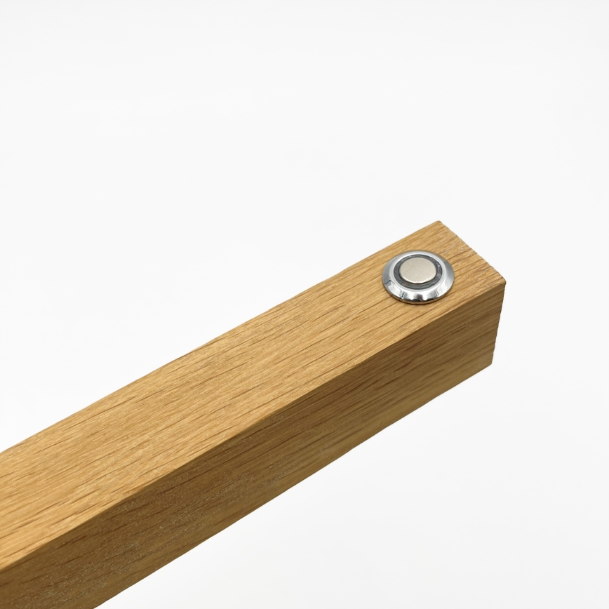 LED Podna lampa VERDE LED/18W/230V 3000K hrast/crna