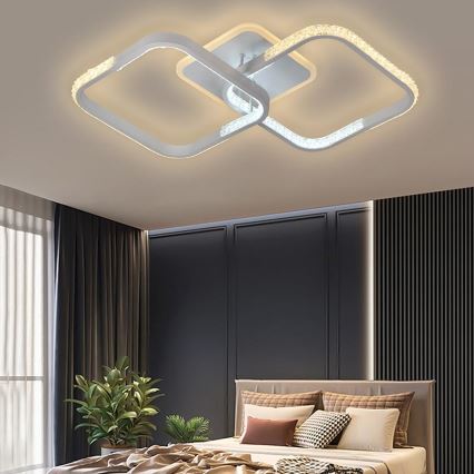 LED prigušiva plafonski luster LED/55W/230V 3000-6500K + daljinski upravljač