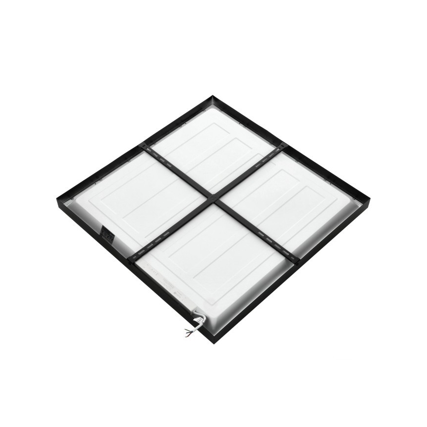 LED površinski panel BRISBANE LED/36W/230V 4000K 59,5x59,5 cm crna