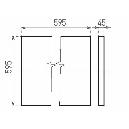 LED površinski panel ILLY LED/46W/230V