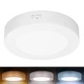 LED površinski/ugrađeni panel 2u1 LED/12W/230V 3000/4000/6000K Ø17cm IP54 bela