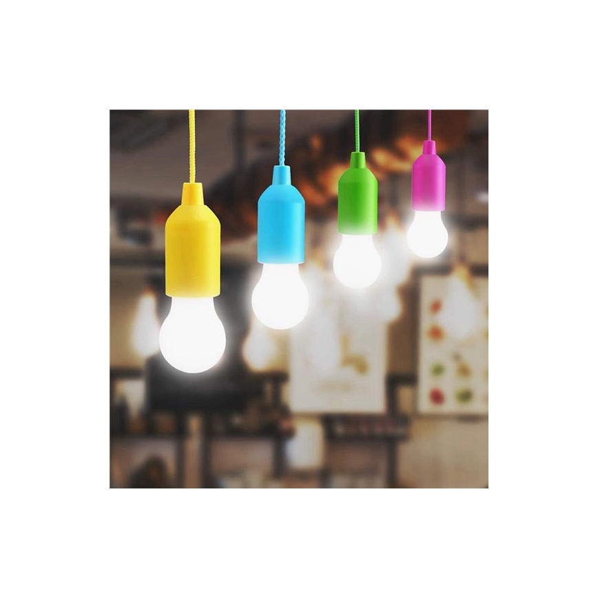 LED Prenosna lampa LED/1W/3xAAA plava