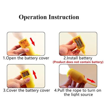 LED Prenosna lampa LED/1W/3xAAA plava