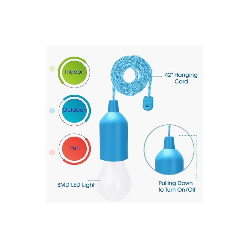 LED Prenosna lampa LED/1W/3xAAA zelena