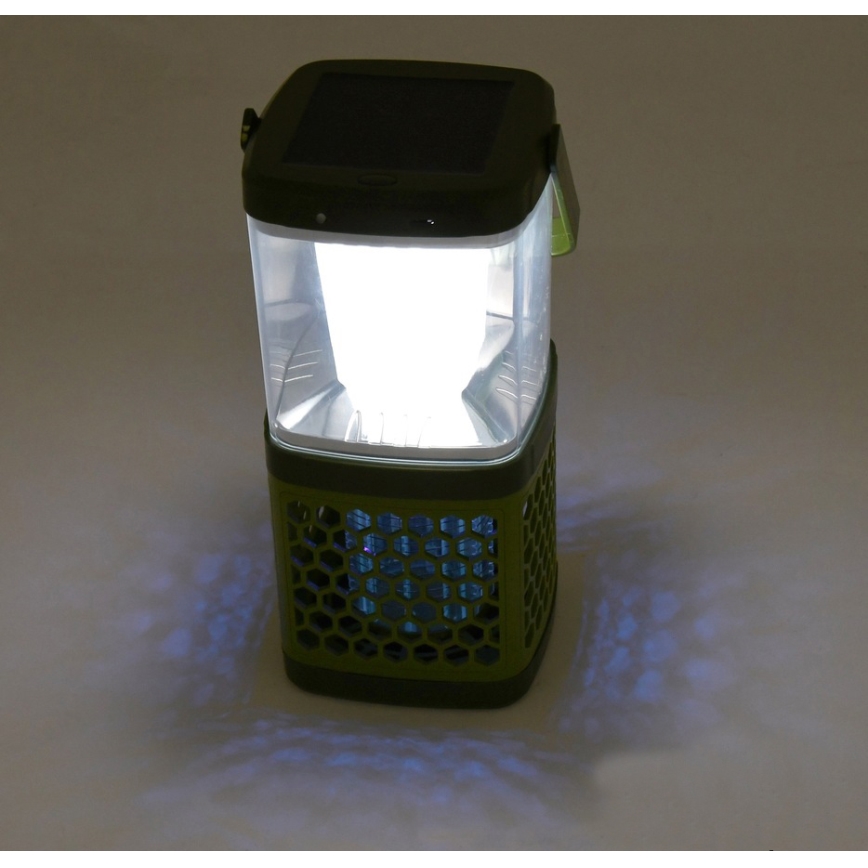LED Prenosna punjiva lampa sa lapačem insekata LED/3W/1800 mAh zelena