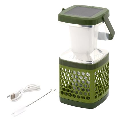 LED Prenosna punjiva lampa sa lapačem insekata LED/3W/1800 mAh zelena