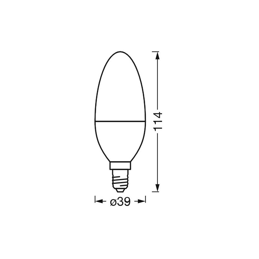 LED prigušiva antibakterijska sijalica B40 E14/4,9W/230V Wi-Fi - Ledvance