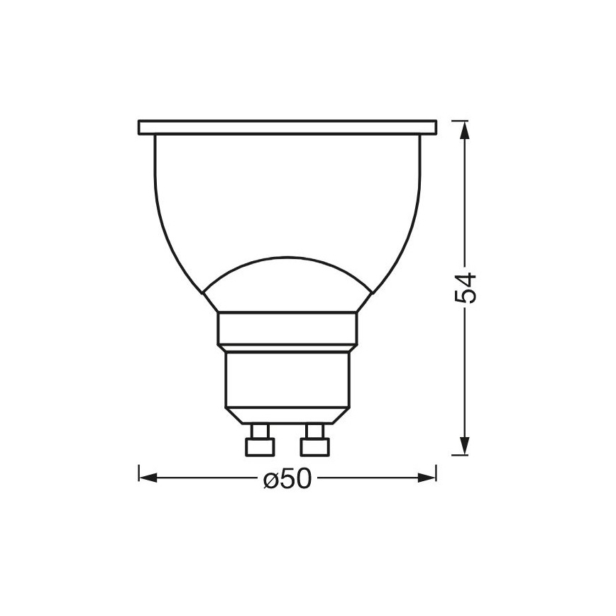 LED prigušiva antibakterijska sijalica PAR16 GU10/4,9W/230V Wi-Fi - Ledvance