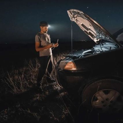 LED prigušiva čelna lampa sa senzorom GP DISCOVERY CHW54 LED/3xAAA IPX5