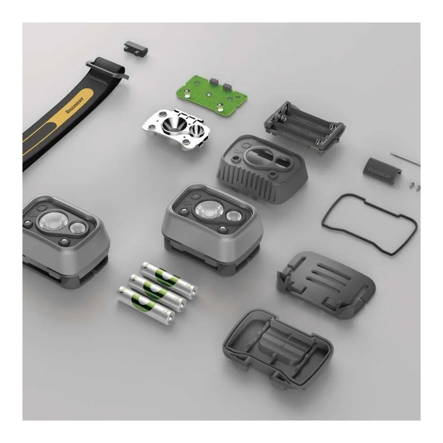 LED prigušiva čelna lampa sa senzorom GP DISCOVERY CHW54 LED/3xAAA IPX5