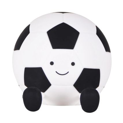LED prigušiva dečija dodirna lampa FOOTBALL LED/2W/5V USB 1200 mAh bela/crna