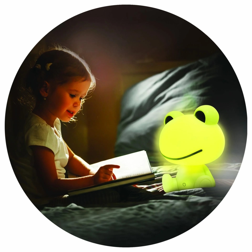 LED prigušiva dečija lampa na dodir FROG LED/2,5W/3,7V 1200 mAh