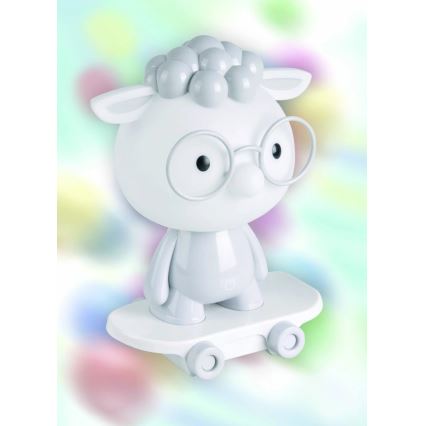 LED prigušiva dečja noćna lampica LED/2,5W/230V siva ovca