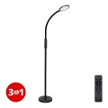 LED prigušiva dodirna lampa 3u1 LED/12W/230V crna CRI 90 + daljinski upravljač