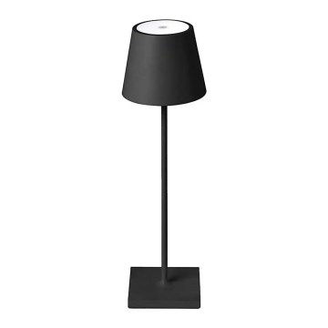 LED prigušiva dodirna punjiva stona lampa LED/3W/5V 4000 mAh 3000K crna