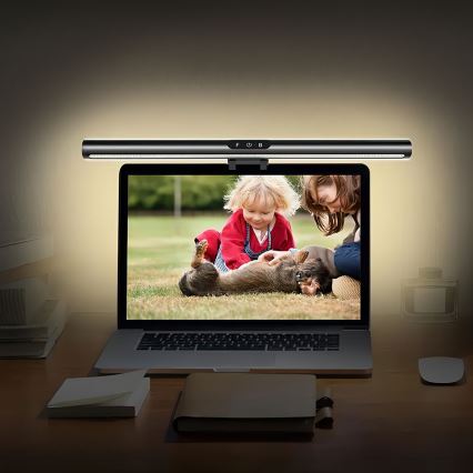 LED prigušiva dodirna rasveta za monitor LED/5W/5V 3000/4000/5000/6000K 42 cm crna