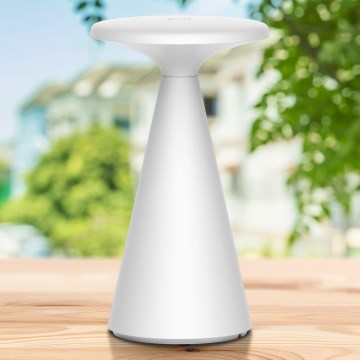 LED prigušiva dodirna spoljašnja stona lampa PAROS LED/1,8W/5V USB 1800 mAh IP44 bela