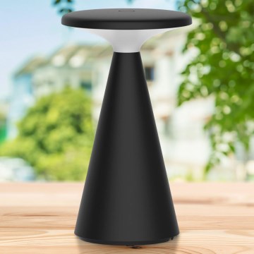 LED prigušiva dodirna spoljašnja stona lampa PAROS LED/1,8W/5V USB 1800 mAh IP44 crna