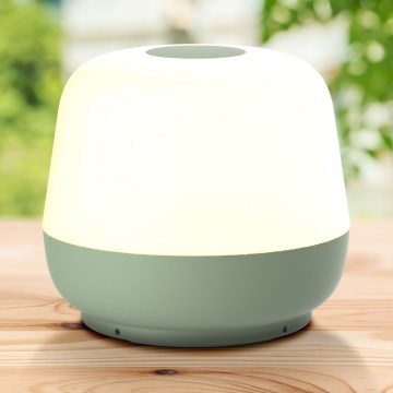 LED prigušiva dodirna spoljašnja stona lampa SAMBA LED/1,2W/5V USB 1200 mAh IP44 zelena