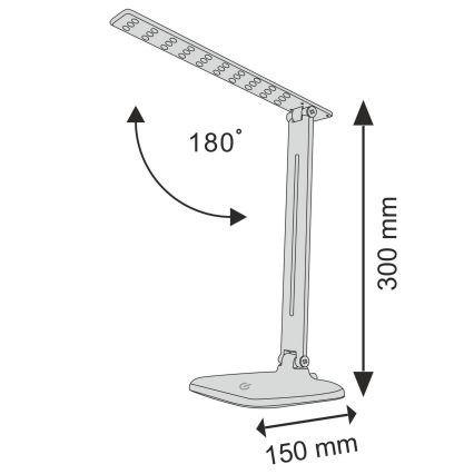 LED prigušiva dodirna stona lampa JOWI LED/8W/230V bela