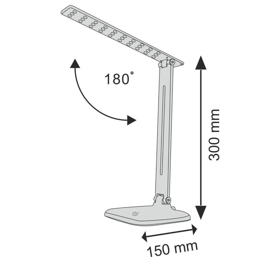 LED prigušiva dodirna stona lampa JOWI LED/8W/230V bela
