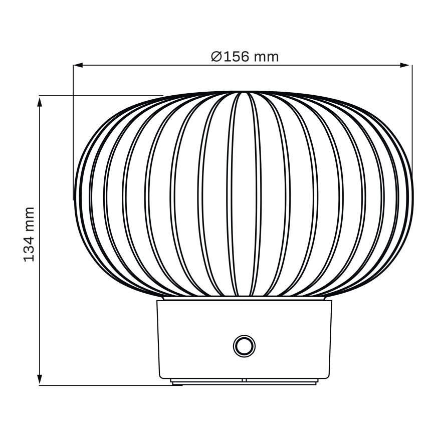 LED prigušiva dodirna stolna lampa LATTE LED/1,8W/5V USB 2000 mAh mat hrom/bela