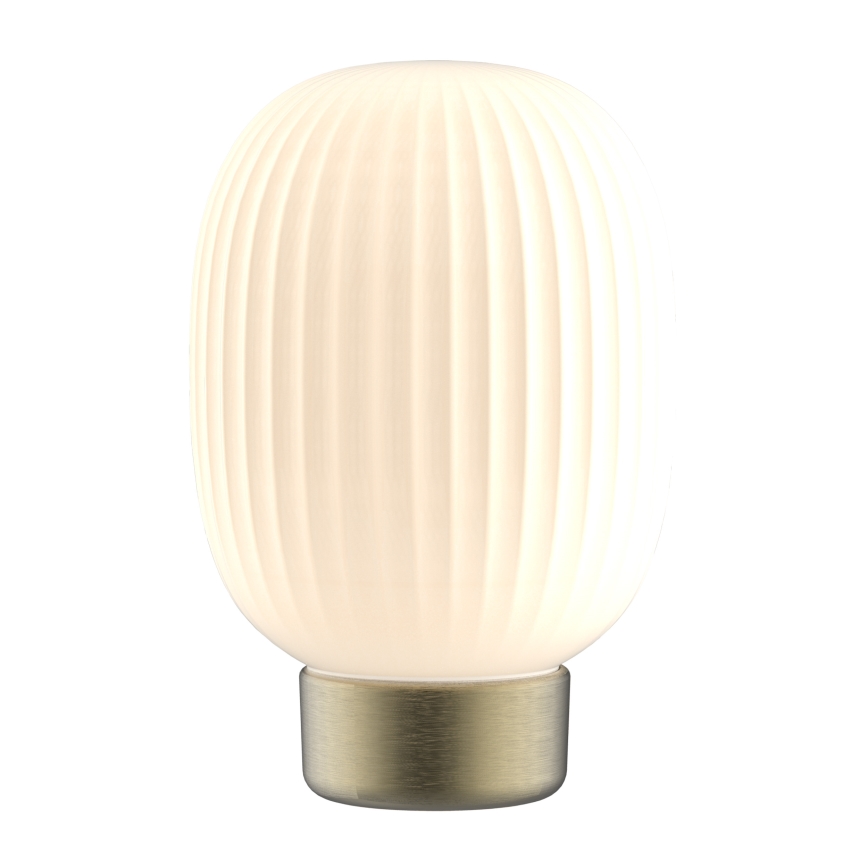 LED prigušiva dodirna stona lampa LATTE LED/1,8W/5V USB 2000 mAh zlatna/bela