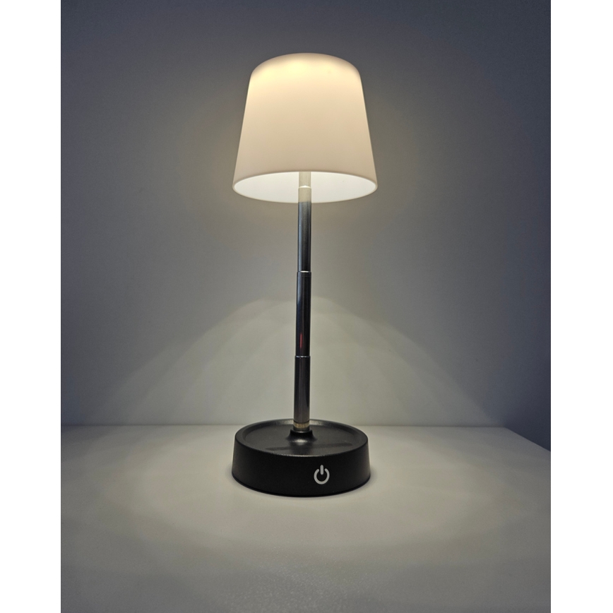 LED prigušiva dodirna stona lampa LED/3W/5V USB 800 mAh bela