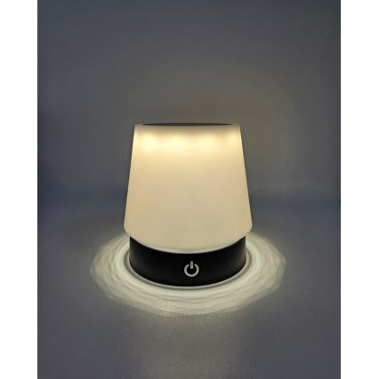 LED prigušiva dodirna stona lampa LED/3W/5V USB 800 mAh bela