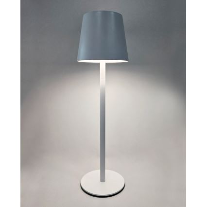 LED prigušiva dodirna stona lampa LED/5W/5V USB 1200 mAh bela