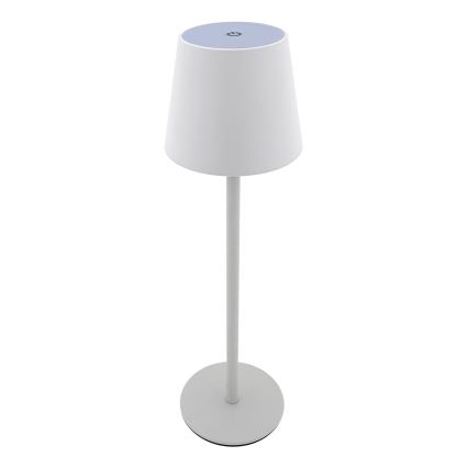 LED prigušiva dodirna stona lampa LED/5W/5V USB 1200 mAh bela