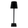 LED prigušiva dodirna stona lampa LED/5W/5V USB 1200 mAh crna