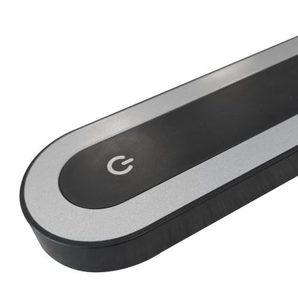 LED prigušiva stolna lampa MADERA na dodir LED/7W/230V USB crna