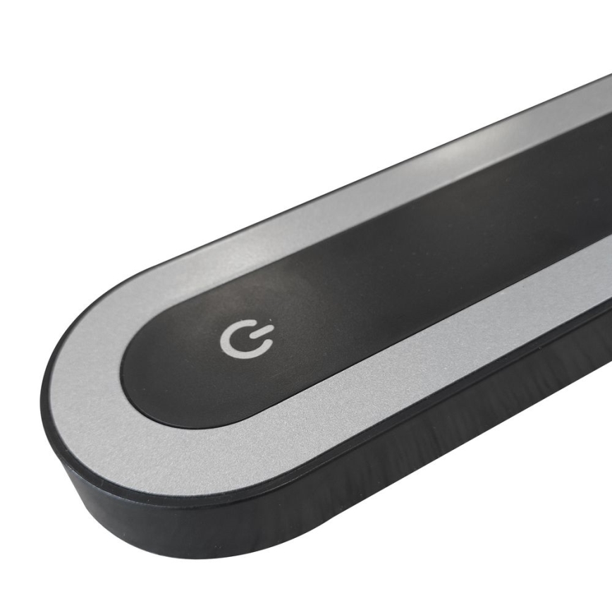 LED prigušiva stolna lampa MADERA na dodir LED/7W/230V USB crna