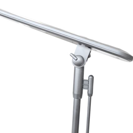 Prigušiva LED dodirna stona lampa OPTIMUM LED/7W/230V USB 3000/4000/6000K srebrna