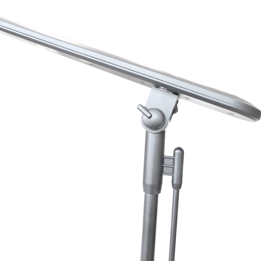 Prigušiva LED dodirna stona lampa OPTIMUM LED/7W/230V USB 3000/4000/6000K srebrna