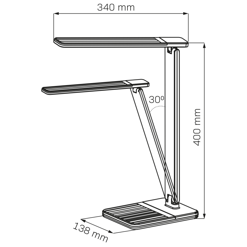 LED prigušiva dodirna stona lampa PRESTIGE LED/12W/230V 2700/4000K/6500K crna