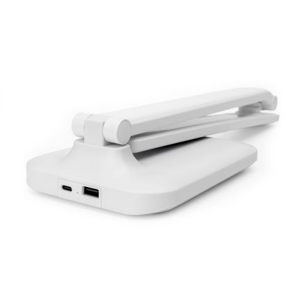 LED prigušiva dodirna stona lampa sa USB portom REMUS LED/5W/230V bela