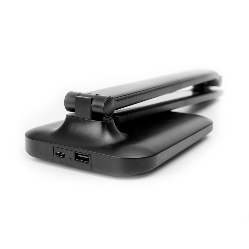 LED prigušiva dodirna stona lampa sa USB portom REMUS LED/5W/230V crna