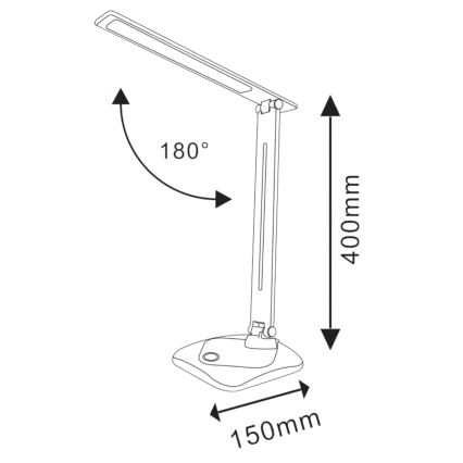 LED prigušiva dodirna stona lampa TOLEDO LED/8W/230V 3000-6500K