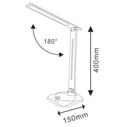 LED prigušiva dodirna stona lampa TOLEDO LED/8W/230V 3000-6500K